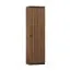 Armoire Mojokerto 20 | Noyer & Noir | 194 x 55 x 39 cm | Élégance moderne, grande capacité