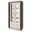 Vitrine Aitape 36 | chêne Sonoma foncé / clair | 188 x 100 x 40 cm | Design moderne et spacieux