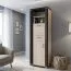 Armoire Aitape 28 | chêne foncé et clair Sonoma | 188 x 60 x 40 cm | Rangement optimal