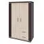 Armoire Aitape 06 | Chêne Sonoma foncé/clair | 145 x 90 x 40 cm | Rangement élégant