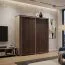 Armoire portes coulissantes Aitape 18 | Chêne Sonoma foncé | 188 x 170 x 60 cm | Design moderne