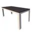 Table à manger extensible Aitape 22 | Chêne Sonoma foncé & clair | 160-200 x 80 cm
