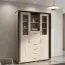 Vitrine Aitape 34 | Chêne Sonoma foncé/clair | 188 x 135 x 40 cm | Design moderne