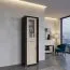 Vitrine Aitape 33 | Chêne Sonoma foncé/clair | 188 x 60 x 40 cm | Design moderne