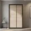 Armoire à portes coulissantes Sepatan 07 | Wengé & chêne Sonoma | 210 x 110 x 60 cm | Rangement spacieux