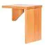 Table de chevet en pin massif finition aulne Junco 129 | Design moderne | 47 x 40 x 35 cm