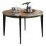 Table de salle à manger à ralonge Fuligula 10, Couleur : Chêne naturel - dimensions : 120-220 x 120 cm (l x p)