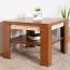 Table basse Pasuruan 17 | Noyer / érable | 67 x 67 x 50 cm | Design moderne et pratique
