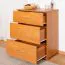 Commode 3 tiroirs finition aulne | Style moderne | 78 x 65 x 40 cm | Série Kebumen