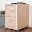 Ensemble bureau 7 pièces Cianjur | Chêne/Blanc | Rangement optimal | Design moderne