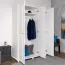 Chambre complète style maison de campagne | Set K Junco 4 pièces | Blanc | Pin massif | Lit 120 x 200 cm