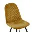 Chaise Maridi 245 | Brun clair | 89 x 45 x 55 cm | Coutures parallèles élégantes | Pieds en métal robustes