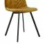 Chaise Maridi 245 | Brun clair | 89 x 45 x 55 cm | Coutures parallèles élégantes | Pieds en métal robustes