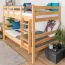 Lit superposé 120 x 190 cm Easy Premium Line K24/n | Hêtre massif laqué naturel | Séparable en 2 lits