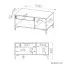 Table basse Pandrup 21 | Chêne | 100 x 60 x 48 cm | 1 tiroir & 2 niches | Design moderne