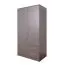 Chambre complète 6 pièces Hannut | Lit 160x200 cm | Armoire miroir | Anthracite moderne