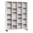 Bibliothèque Chiflero 50 blanc | 195 x 149 x 38 cm | Design moderne et capacité exceptionnelle