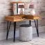 Coiffeuse Masterton 16 en bois massif de hêtre cœur huilé | 81 x 120 x 53 cm | Design exclusif et fonctionnel