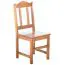 Chaise en pin massif finition chêne Junco 247 | Design moderne | 95 x 44 x 46 cm