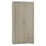 100 cm de large Armoire avec 2 portes, 7 casiers et 2 tiroirs | Couleur : Chêne Sonoma | Profondeur : 40 cm Abbildung