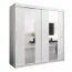 200 cm de large Armoire avec 2 portes | 10 casiers | Couleur: Blanc Abbildung