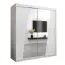 180 cm de large Armoire avec 2 portes | 10 casiers | Couleur: Blanc Abbildung