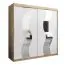 200 cm de large Armoire avec 10 casiers et 2 portes | Couleur: Chêne Sonoma / Blanc Abbildung