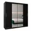 200 cm de large Armoire avec 10 casiers et 2 portes | Couleur: Noir Abbildung