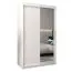 120 cm de large Armoire avec 5 casiers et 2 portes | Couleur: Blanc Abbildung