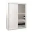 150 cm de large Armoire avec 5 casiers et 2 portes | Couleur: Blanc Abbildung
