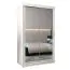 120 cm de large Armoire avec 5 casiers et 2 portes | Couleur: Blanc Abbildung