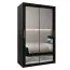 120 cm de large Armoire avec 5 casiers et 2 portes | Couleur: Noir Abbildung
