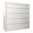 200 cm de large Armoire avec 10 casiers et 2 portes | Couleur: Blanc Abbildung