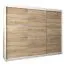 250 cm de large Armoire avec 10 casiers et 3 portes | Couleur: Chêne Sonoma  / Blanc Abbildung