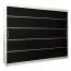250 cm de large Armoire avec 10 casiers et 3 portes | Couleur: Blanc / Noir Abbildung