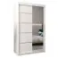 120 cm de large Armoire avec 5 casiers et 2 portes | Couleur: Blanc Abbildung