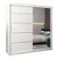 200 cm de large Armoire avec 10 casiers et 2 portes | Couleur: Blanc Abbildung