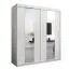 180 cm de large Armoire avec 2 portes | 10 casiers | Couleur: Blanc Abbildung