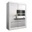 150 cm de large Armoire avec 5 casiers et 2 portes | Couleur: Blanc Abbildung