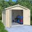Bois-Maison de jardin 2,38 x 2,46 mètres (incl. toit) | Laissé naturel | toit à deux pentes | 28 mm Madriers-Maison Abbildung
