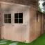 Maison de jardin adossée incl. paroi latérale - 4,16 x 2,16 mètres - non traité - toit à un pan Abbildung
