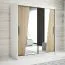 150 cm de large Armoire avec 2 portes | 5 casiers | Couleur: Chêne Sonoma / Blanc Abbildung