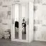 100 cm de large Armoire avec 2 portes | 5 casiers | Couleur : Blanc Abbildung