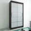 100 cm de large Armoire avec 5 casiers et 2 portes | Couleur : Blanc / Noir Abbildung