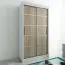 100 cm de large Armoire avec 5 casiers et 2 portes | Couleur : Chêne Sonoma / Blanc Abbildung