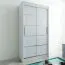 120 cm de large Armoire avec 5 casiers et 2 portes | Couleur: Blanc Abbildung