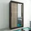 100 cm de large Armoire avec 5 casiers et 2 portes | Couleur : Noir Abbildung