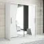 180 cm de large Armoire avec 2 portes | 10 casiers | Couleur: Blanc Abbildung