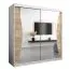 200 cm de large Armoire avec 2 portes | 10 casiers | Couleur: Chêne Sonoma / Blanc Abbildung