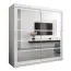 200 cm de large Armoire avec 10 casiers et 2 portes | Couleur: Blanc Abbildung